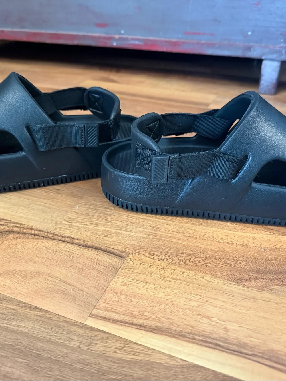 Nike Calm Mules black WOMANS 7 removable heel strap shoes clogs men’s 6 - Picture 8 of 8